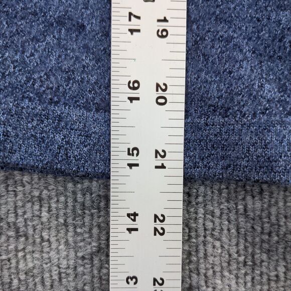 Joseph Abboud Merino Wool Blend Sweater Women Size XXL Blue 1/4 Button Henley - Picture 5 of 11